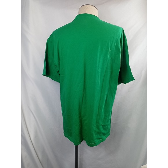 NWT Champs Sports T Shirt Men's Size XL Green Short Sleeve Cotton Shirt - Picture 2 of 8